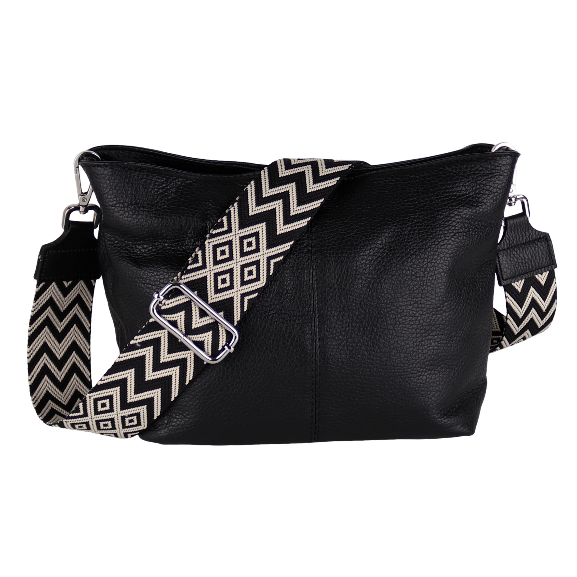 MRROS Umhängetasche Damen, Crossbody Bag, Echtleder Made N Taly 1 Tasche Mt 1 Oder 2 Gurte Verstellbaren Schulterriemen 30x2450x9cm Bxhxt Viel Stauraum Basic Version 1 Gurt Hellgrau